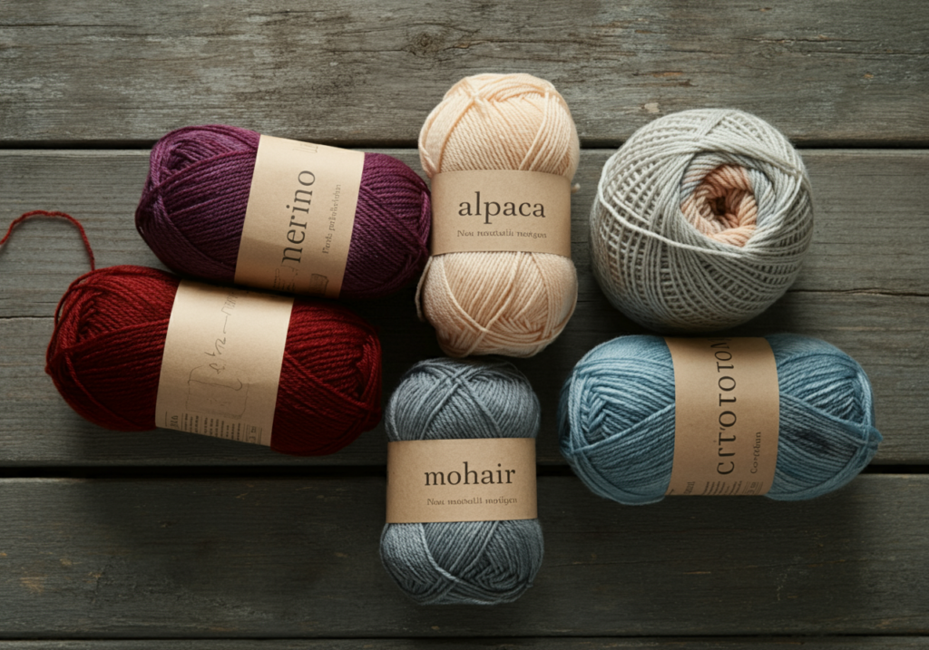 Types de laine pour tricot fait main