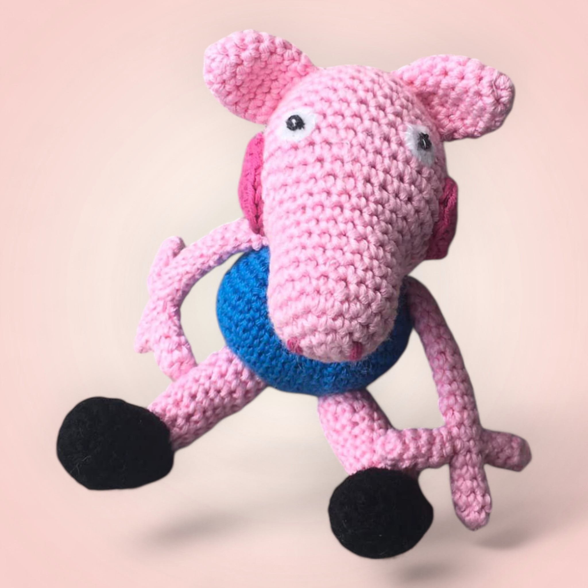 Georges Pig - Peluche du Dessin Animé Peppa Pig 2 Georges Pig - Peluche du Dessin Animé Peppa Pig – Image 2