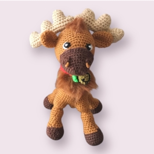 Élan de Noël - Peluche Artisanale Bretonne