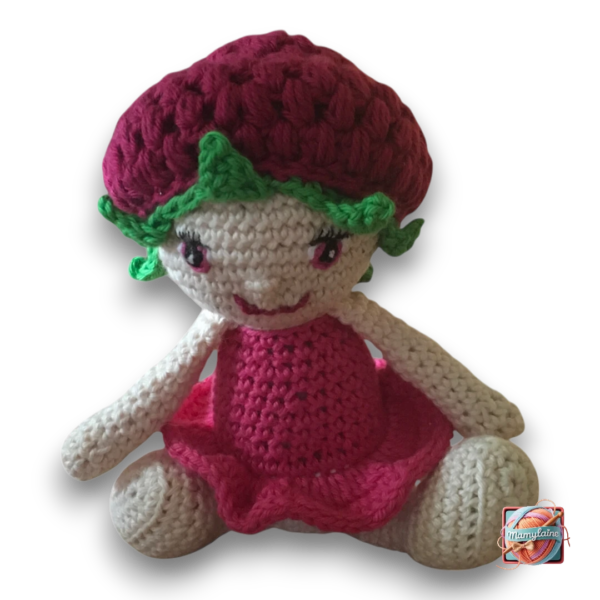 Frambelline, la Poupée Framboise - Fait Main-11