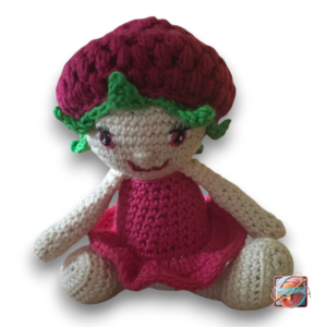 Frambelline, la Poupée Framboise - Fait Main-11