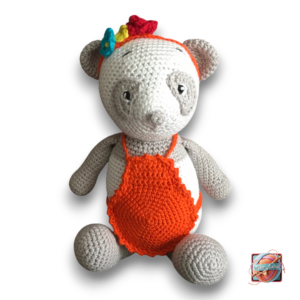 Maman Panda Pâtissière - Peluche Artisanale Tendresse-1