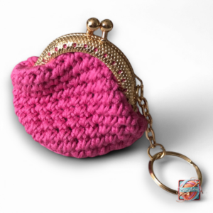 Mini Porte-Monnaie Rose - Fait Main