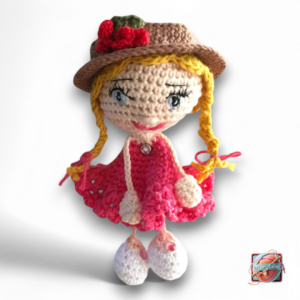 Poupée Rose Artisanale - Décoration Originale en Bretagne