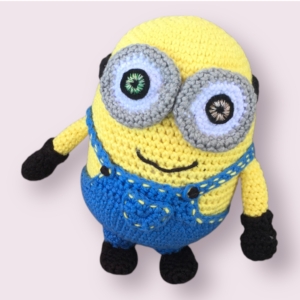 Peluche Bob Minion Artisanale Unique – Création de MamyLaine